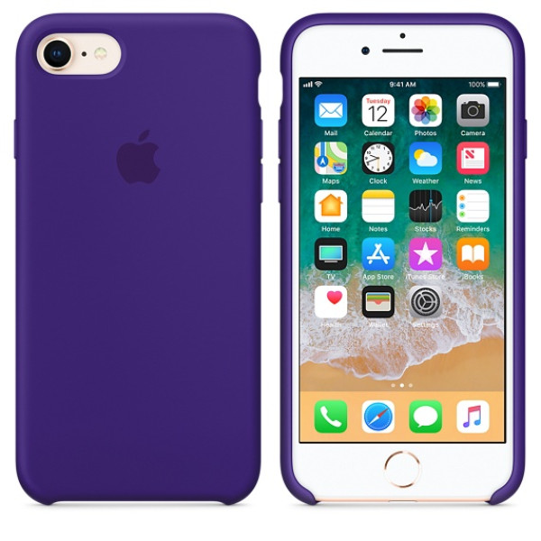 Чехол Silicone Case на iPhone 7 / 8 / SE (2020) Ultra Violet OEM