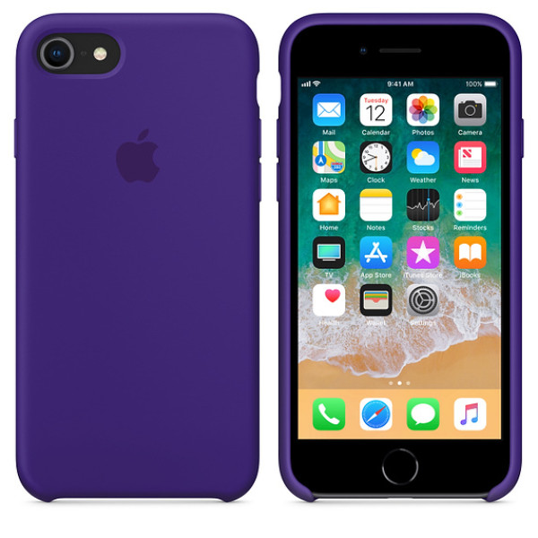 Чехол Silicone Case на iPhone 7 / 8 / SE (2020) Ultra Violet OEM