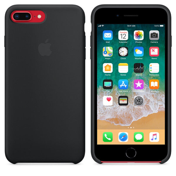 Чехол Silicone Case для iPhone 7 Plus/8 Plus Black OEM