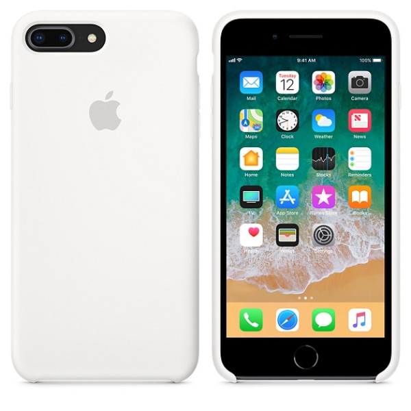 Чохол Apple Silicone Case для iPhone 8 Plus / 7 Plus White (MQGX2)