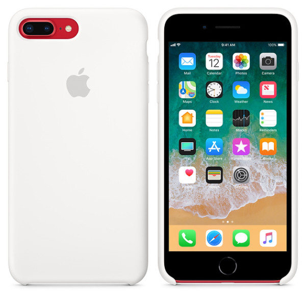 Чохол Apple Silicone Case для iPhone 8 Plus / 7 Plus White (MQGX2)