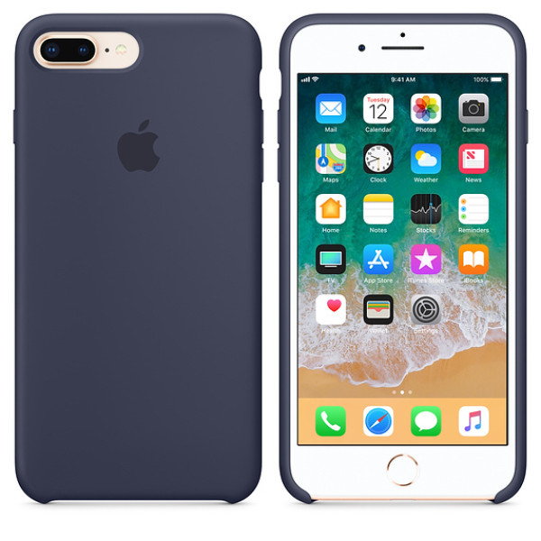 Чехол Silicone Case для iPhone 7 Plus/8 Plus Midnight Blue OEM