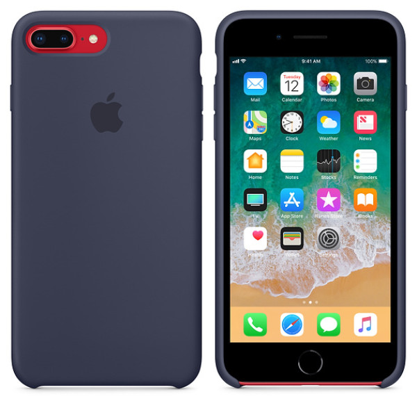 Чехол Silicone Case для iPhone 7 Plus/8 Plus Midnight Blue OEM