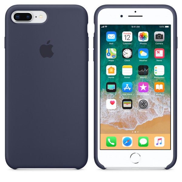 Чехол Silicone Case для iPhone 7 Plus/8 Plus Midnight Blue OEM
