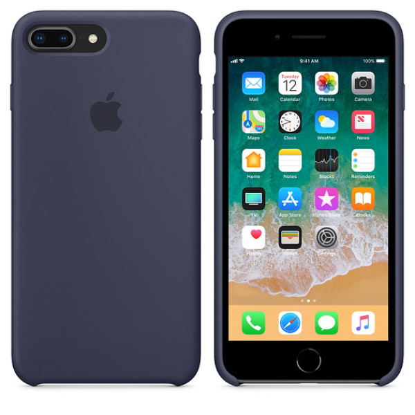 Чехол Silicone Case для iPhone 7 Plus/8 Plus Midnight Blue OEM