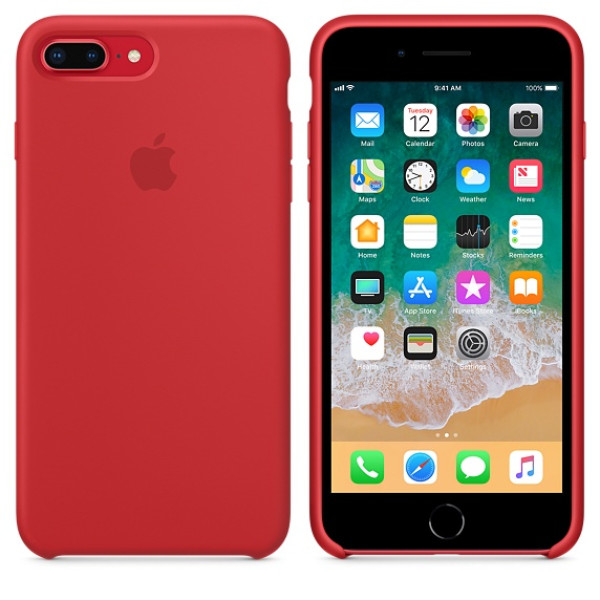 Чехол Silicone Case для iPhone 7 Plus/8 Plus Product (Red) OEM