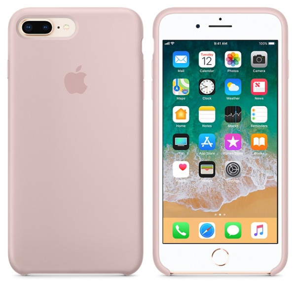 Чехол Silicone Case для iPhone 7 Plus/8 Plus Pink Sand OEM