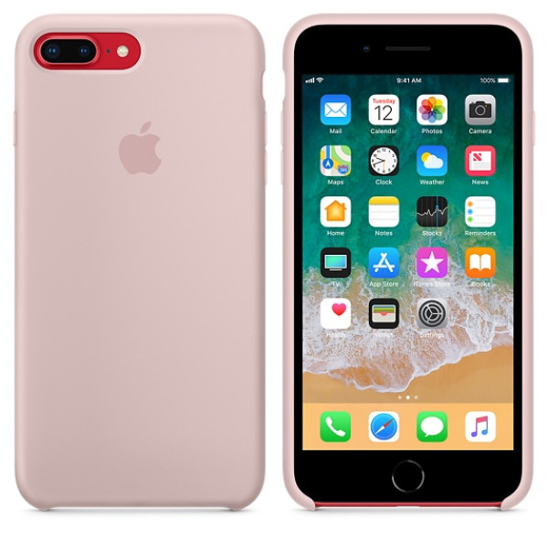 Чехол Silicone Case для iPhone 7 Plus/8 Plus Pink Sand OEM