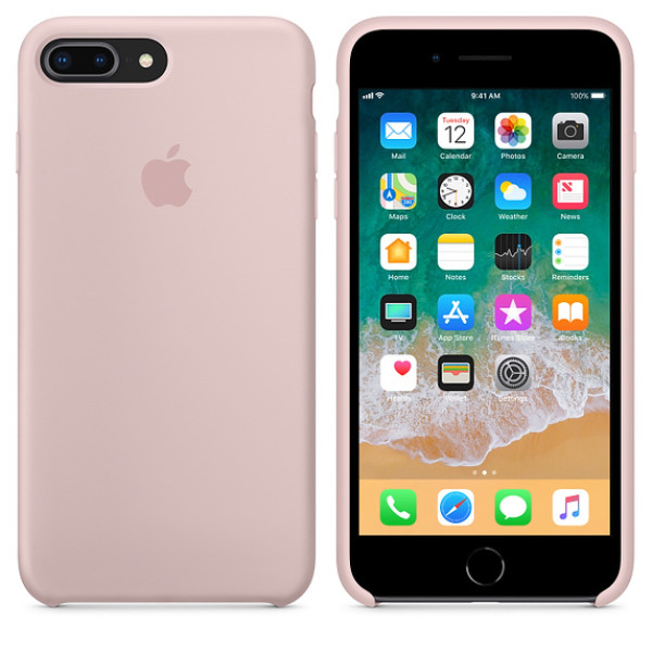 Чехол Silicone Case для iPhone 7 Plus/8 Plus Pink Sand OEM