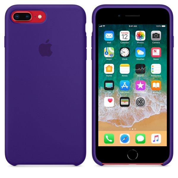 Чехол Silicone Case для iPhone 7 Plus/8 Plus Ultra Violet OEM