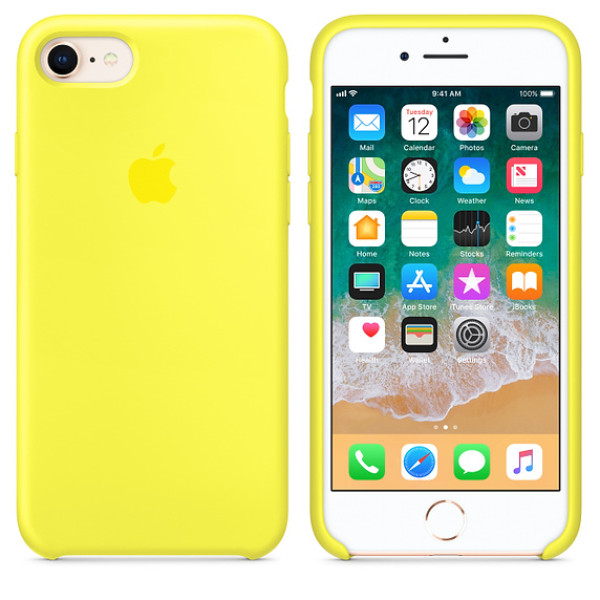 Чехол Silicone Case на iPhone 7 / 8 / SE (2020) Flash OEM