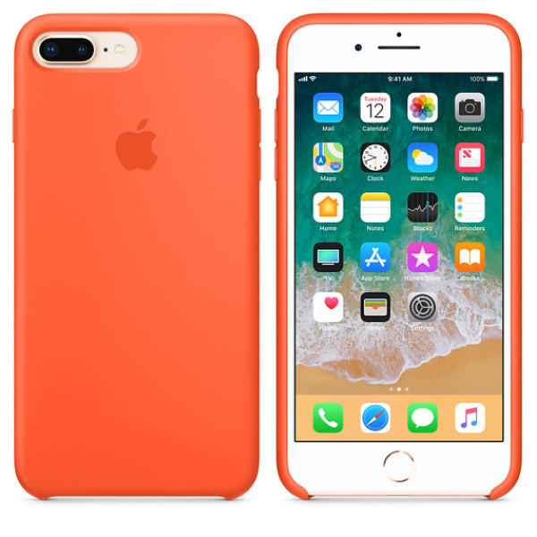 Чехол Silicone Case для iPhone 7 Plus/8 Plus Spicy Orange OEM