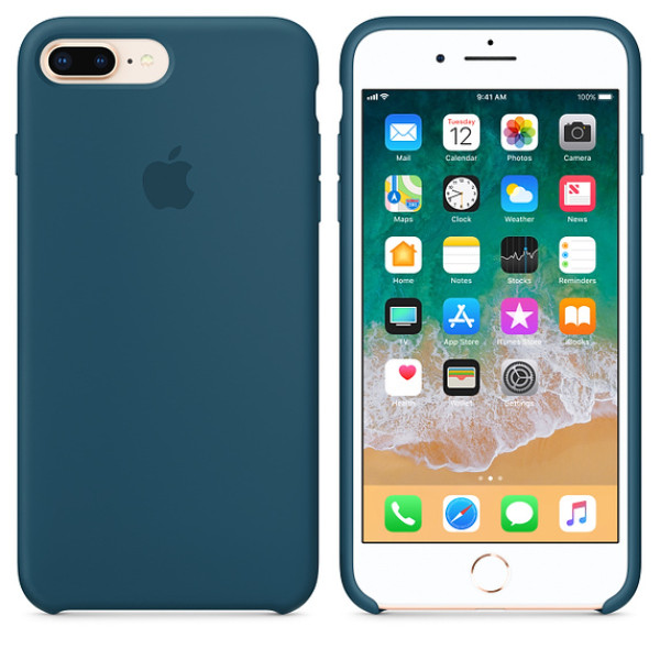 Чехол Silicone Case для iPhone 7 Plus/8 Plus Cosmos Blue OEM