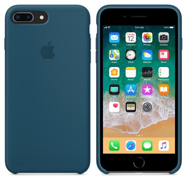 Чехол Silicone Case для iPhone 7 Plus/8 Plus Cosmos Blue OEM