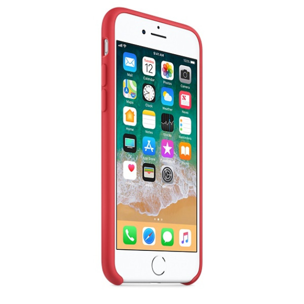 Чехол Silicone Case на iPhone 7 / 8 / SE (2020) Red Raspberry OEM