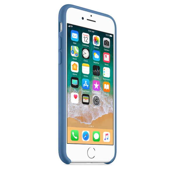 Чехол Silicone Case на iPhone 7 / 8 / SE (2020) Denim Blue OEM