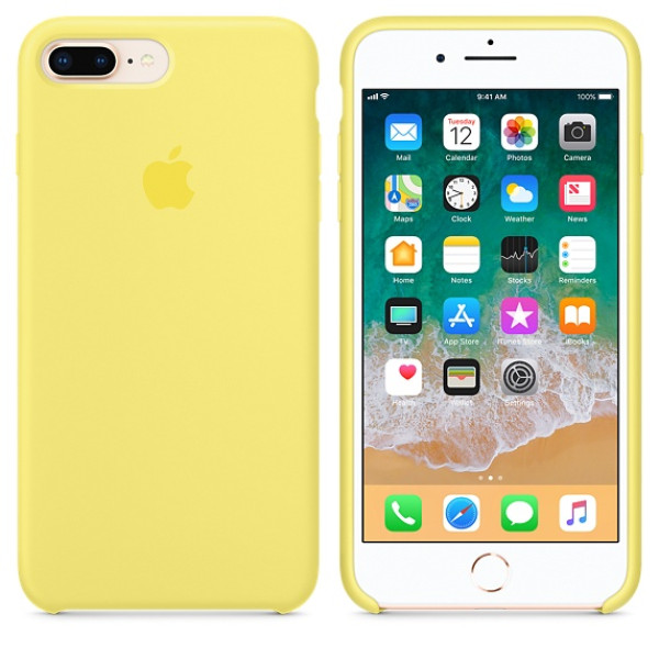 Чехол Apple Silicone Case для iPhone 8 Plus/7 Plus Lemonade (MRFY2)