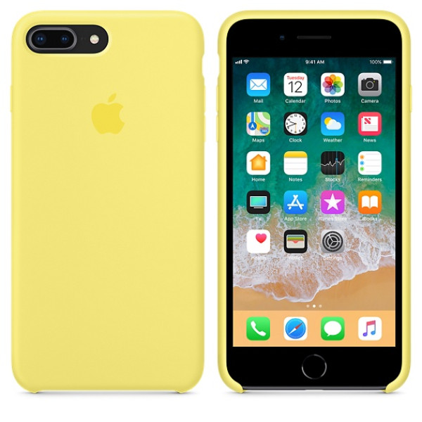 Чехол Apple Silicone Case для iPhone 8 Plus/7 Plus Lemonade (MRFY2)
