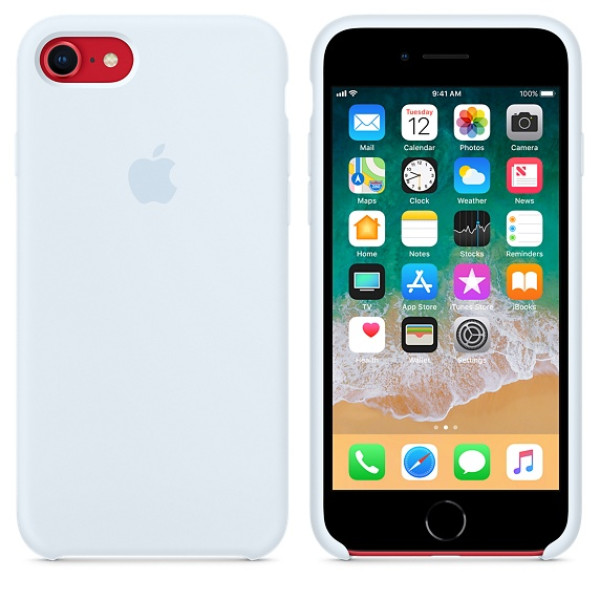 Чехол Silicone Case на iPhone 7 / 8 / SE (2020) Sky Blue OEM