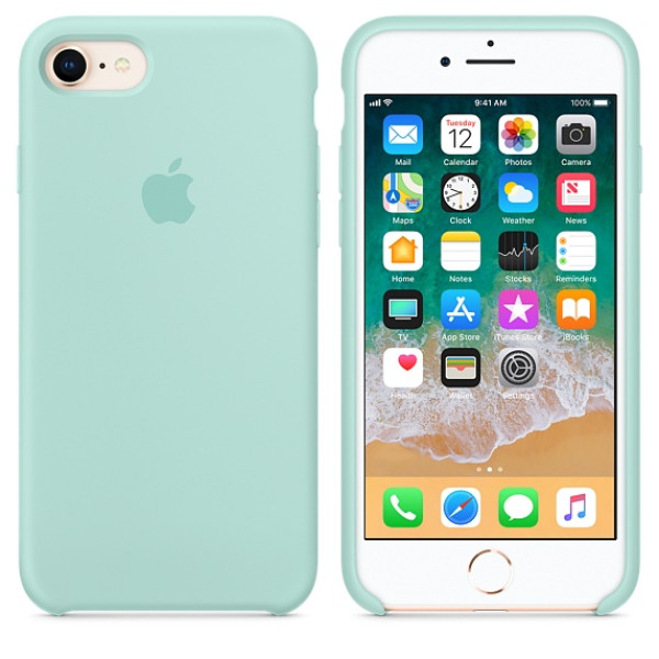 Чохол Silicone Case на iPhone 7/8 / SE (2020) Marine Green OEM