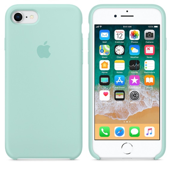 Чохол Silicone Case на iPhone 7/8 / SE (2020) Marine Green OEM