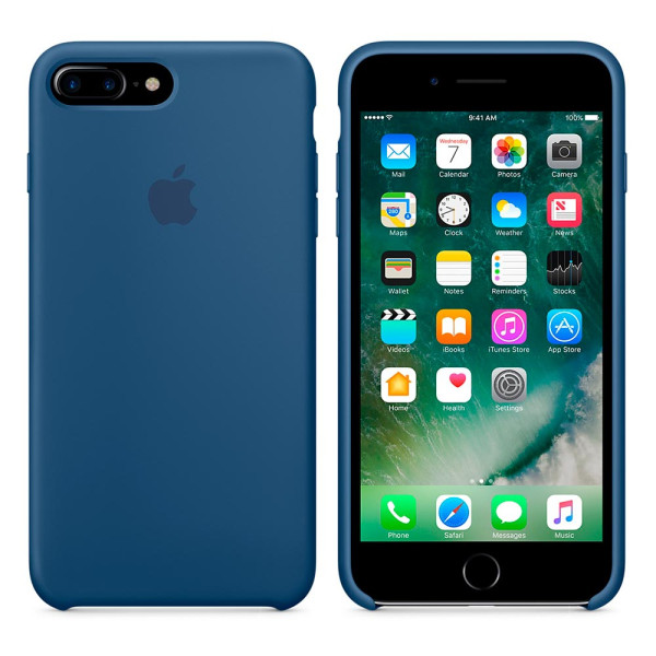Чехол Silicone Case для iPhone 7 Plus/8 Plus Ocean Blue OEM