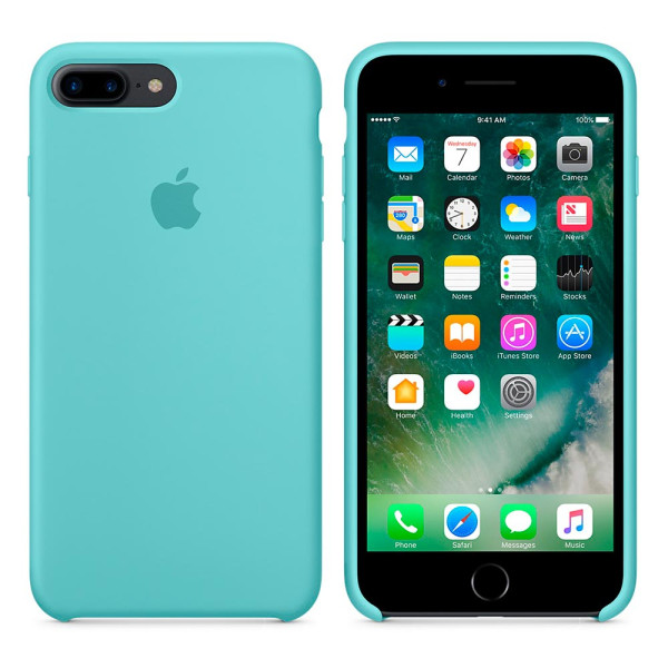 Чохол Silicone Case для iPhone 7 Plus / 8 Plus Sea Blue OEM