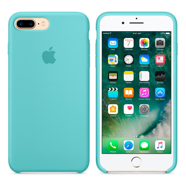 Чохол Silicone Case для iPhone 7 Plus / 8 Plus Sea Blue OEM