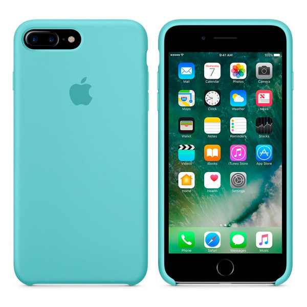 Чохол Silicone Case для iPhone 7 Plus / 8 Plus Sea Blue OEM