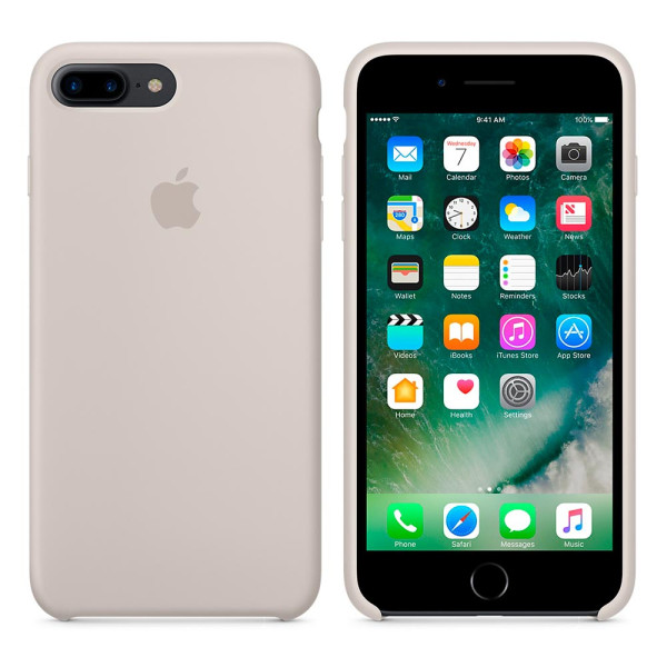 Чехол Silicone Case для iPhone 7 Plus/8 Plus Stone OEM