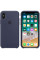 Чехол Apple Silicone Case для iPhone X / XS (Midnight Blue) (MRW92ZM/A)