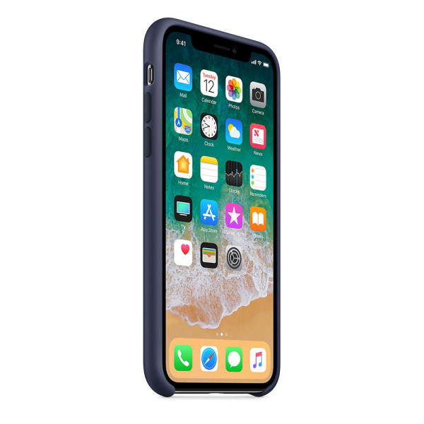 Чехол Apple Silicone Case для iPhone X / XS (Midnight Blue) (MRW92ZM/A)