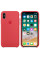 Чехол Apple Silicone Case для iPhone X / XS (Red Raspberry) (MRG12)