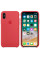 Чехол Apple Silicone Case для iPhone X / XS (Red Raspberry) (MRG12)