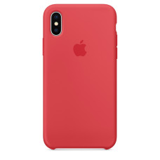 Чохол Apple Silicone Case для iPhone X / XS (Red Raspberry) (MRG12)