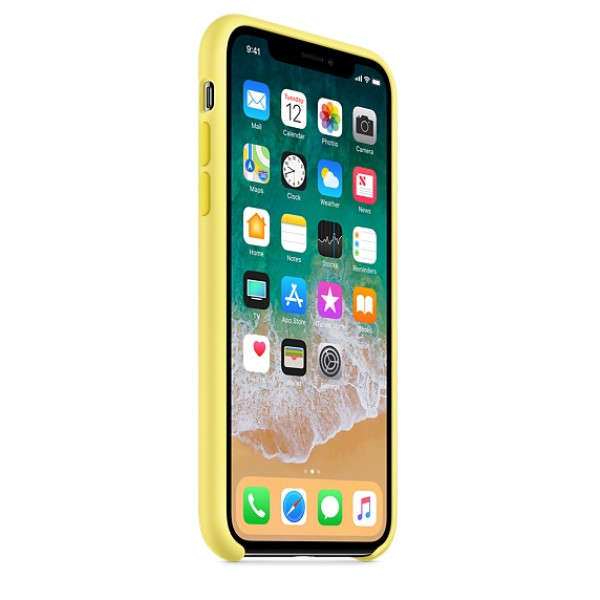 Чехол Apple Silicone Case для iPhone X / XS Lemonade (MRG32)