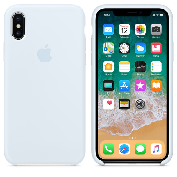 Чохол Apple Silicone Case для iPhone X / XS (Sky Blue) (MRRD2)