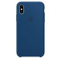 Чехол Apple Silicone Case для iPhone X / XS (Blue Horizon) (MTF92)