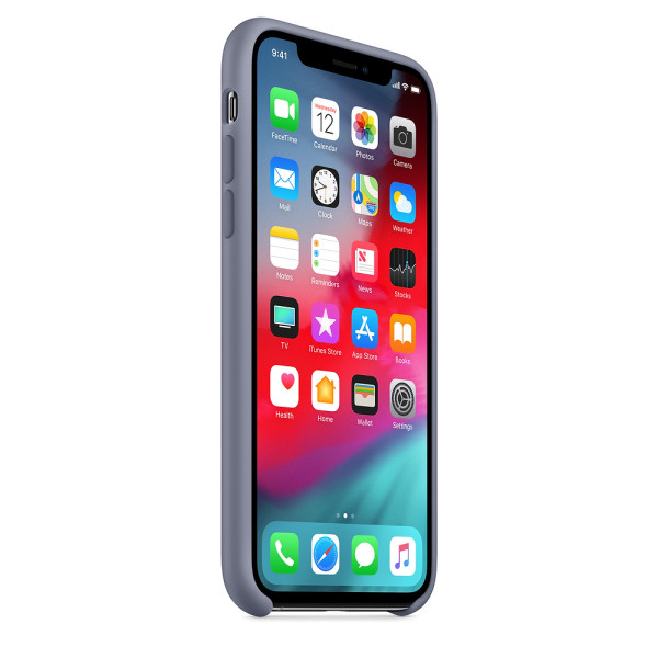 Чехол Apple Silicone Case для iPhone X / XS (Lavender Gray) (MTFC2)