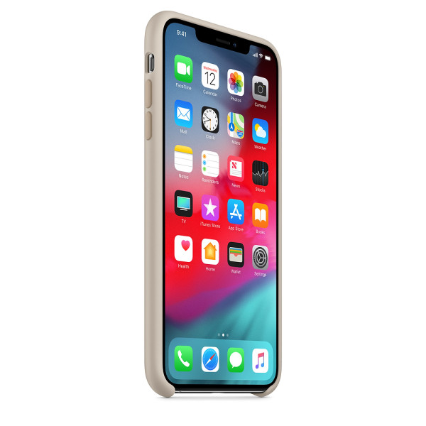 Чехол Apple Silicone Case для iPhone XS Max Stone (MRWJ2)