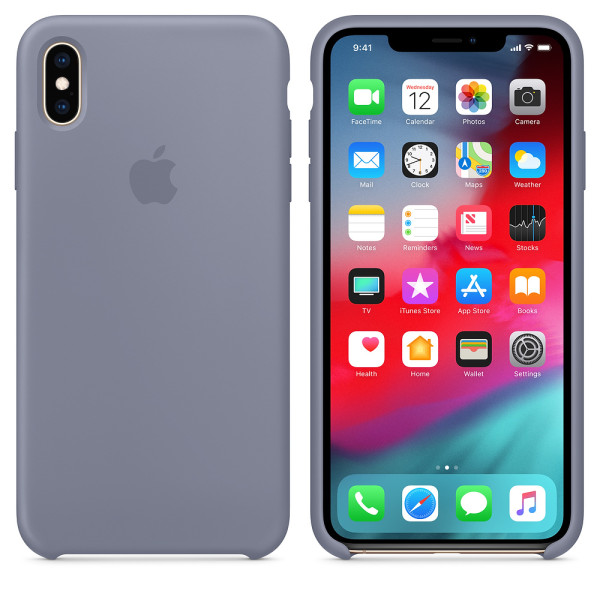 Чехол Apple Silicone Case для iPhone XS Max Lavender Gray (MTFH2)