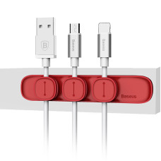 Держатель кабеля Baseus Peas ACWDJ-09 Red