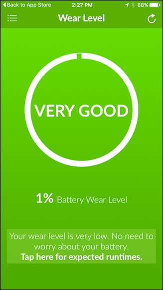 Battery Life для iPhone узнать емкость батареи